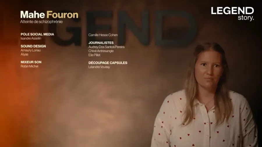 Générique de fin de Legend Story, mentionnant Robin Michel comme mixeur son